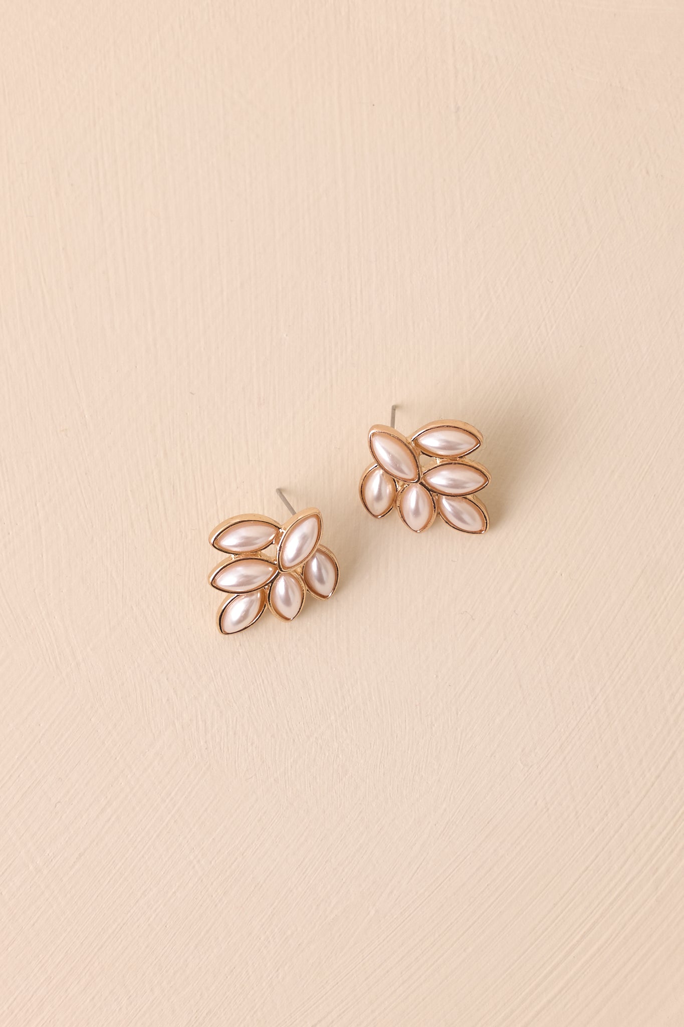 Moonlit Nights Gold & Ivory Pearl Earrings